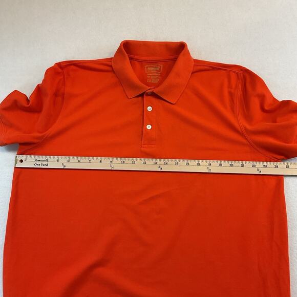 Foundry Supply Co Shirt Mens XLT Orange Knit Polo Short Sleeves Collar - Picture 6 of 8